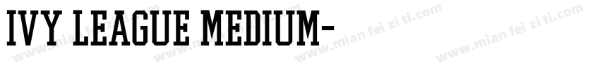 Ivy League Medium字体转换